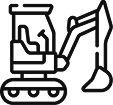 Mini Excavators Icon